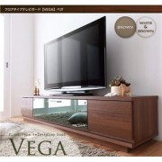 【送料無料】 フロアタイプテレビボード 【VEGA】ベガ w180 ホワイト＆ブラウン
